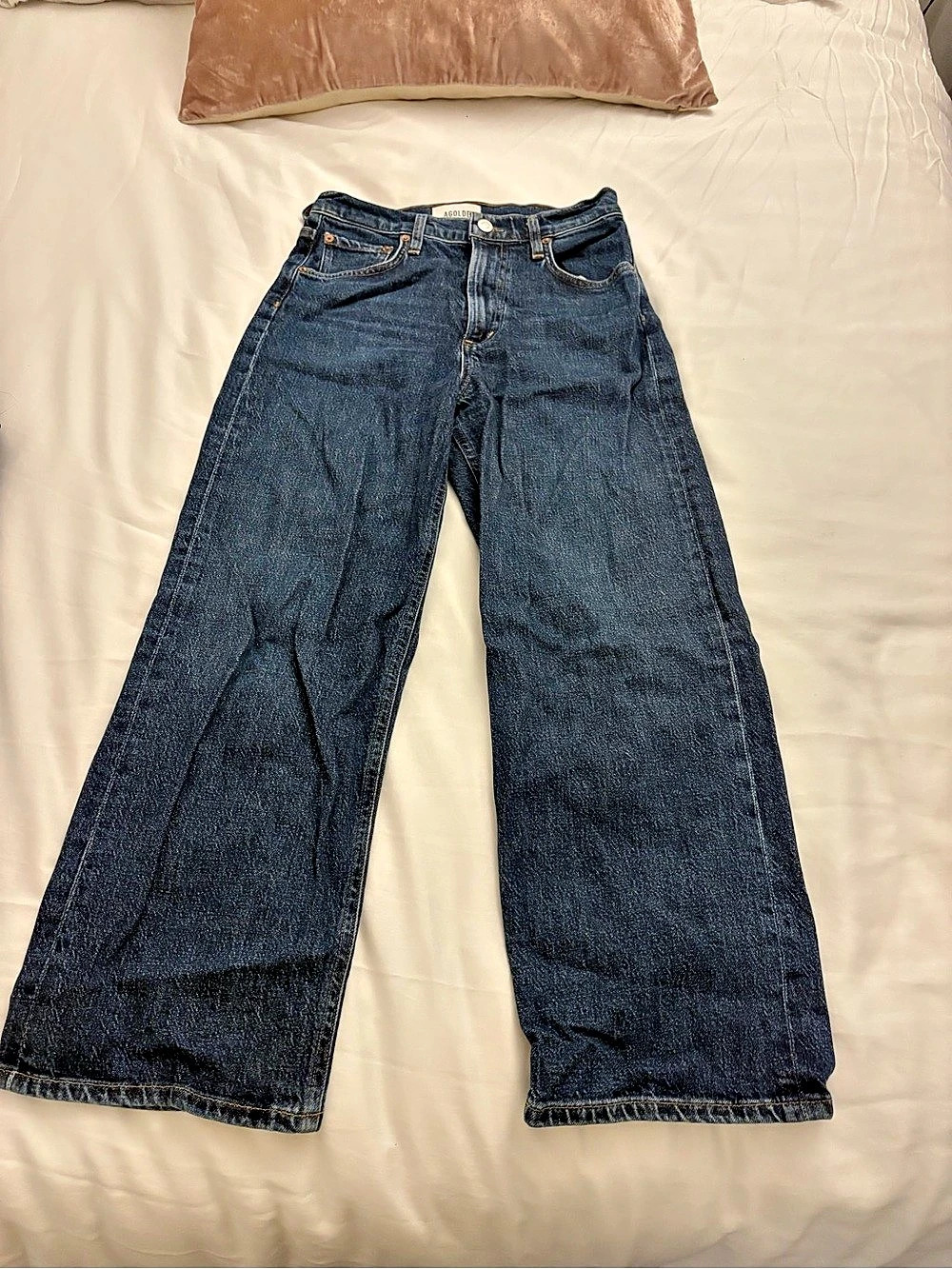 AGOLDE Wide Leg Jeans Waist 25 Blue